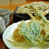 十割手打ちそば 美蕎 - 料理写真:天然海老と春菜天せいろ